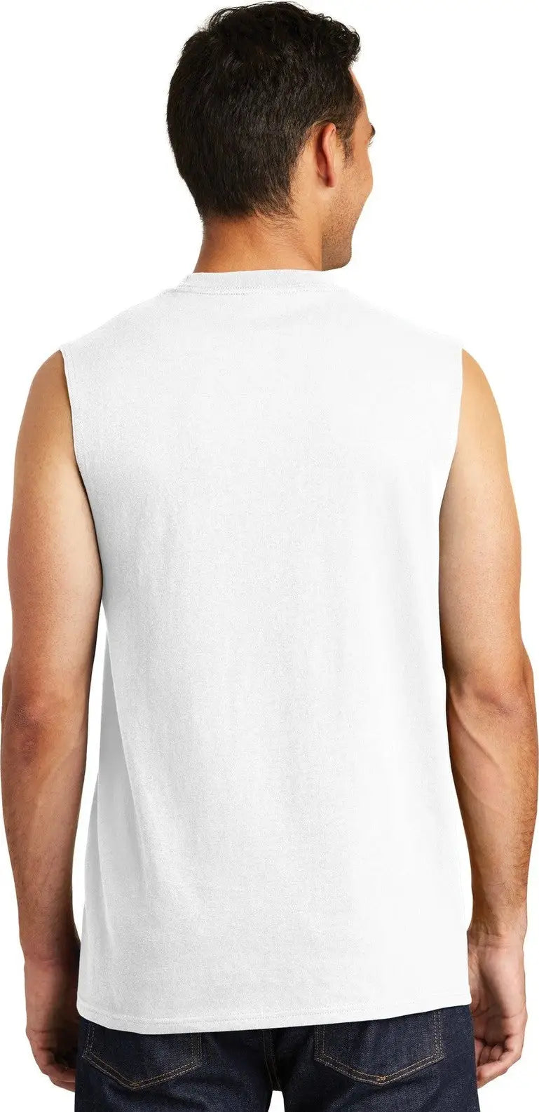 Port & Company Pc54sl co Core Cotton Sleeveless Tee - White