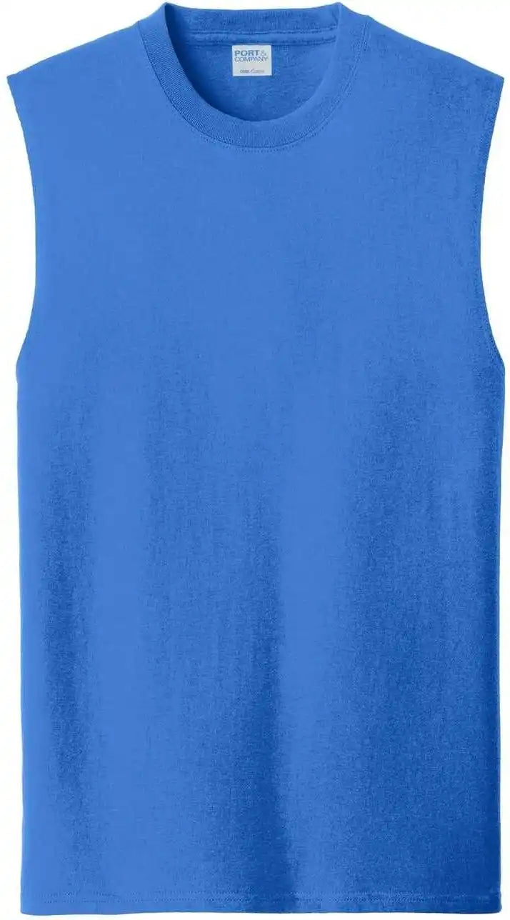 Port & Company Pc54sl Core Cotton Sleeveless Tee - Royal
