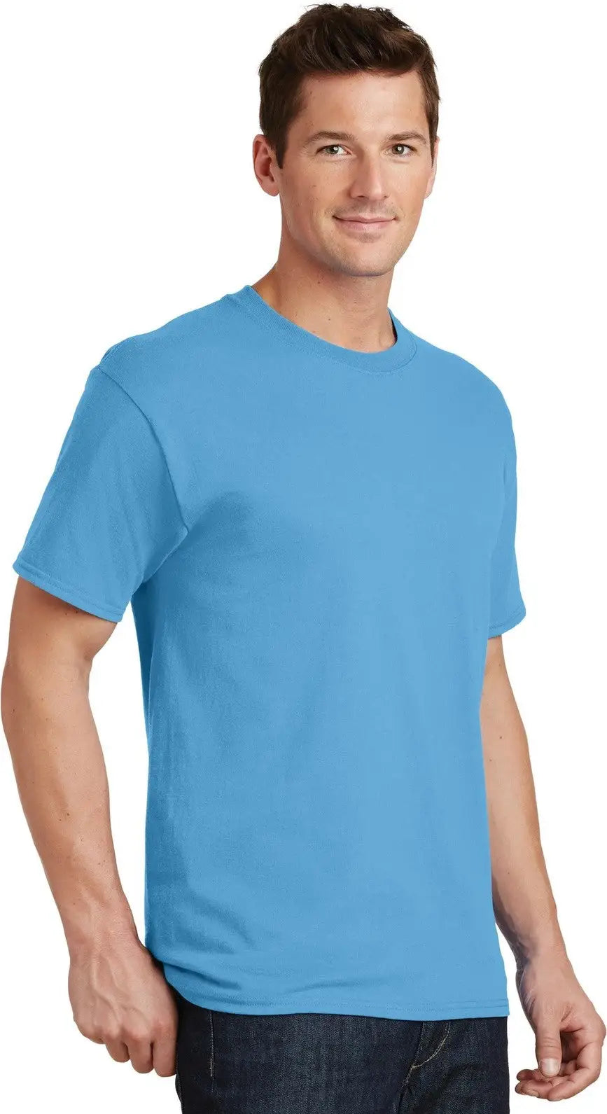 Port & Company Pc54t co Tall Core Cotton Tee - Aquatic Blue