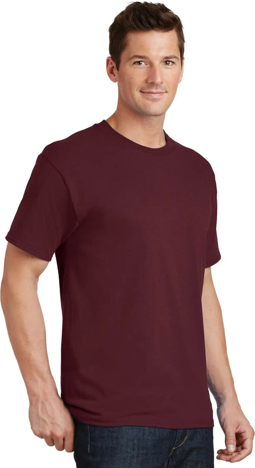 Port & Company Pc54t co Tall Core Cotton Tee - Athletic Maroon