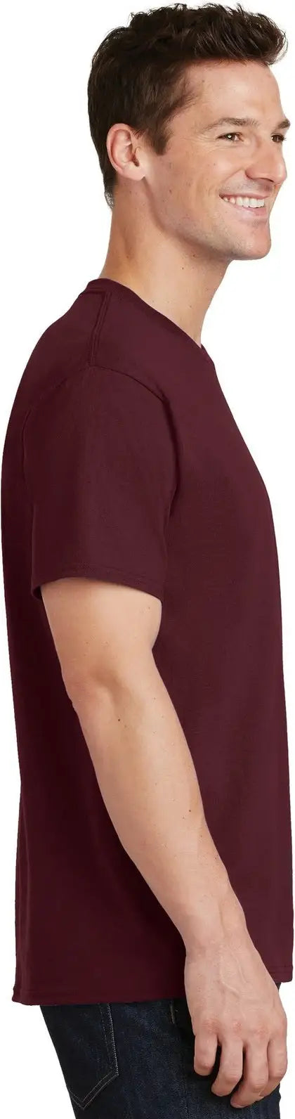 Port & Company Pc54t co Tall Core Cotton Tee - Athletic Maroon