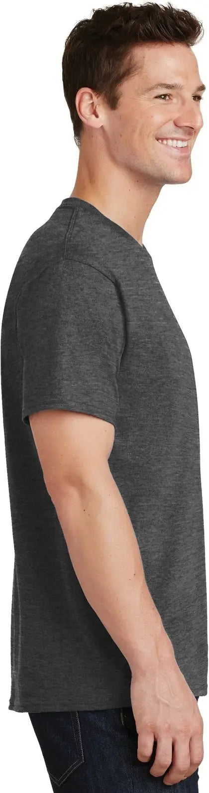 Port & Company Pc54t co Tall Core Cotton Tee - Dark Heather Gray