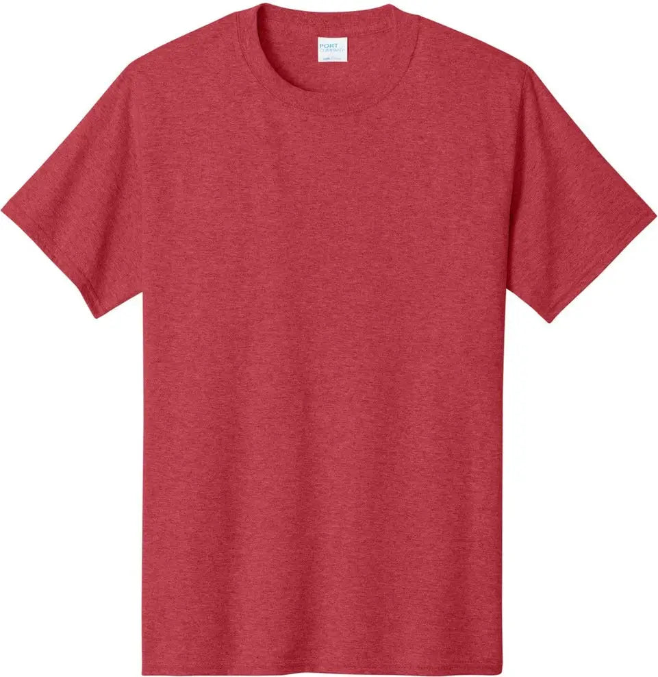 Port & Company Pc54t co Tall Core Cotton Tee - Heather Red