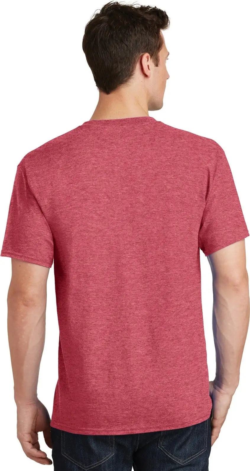 Port & Company Pc54t co Tall Core Cotton Tee - Heather Red