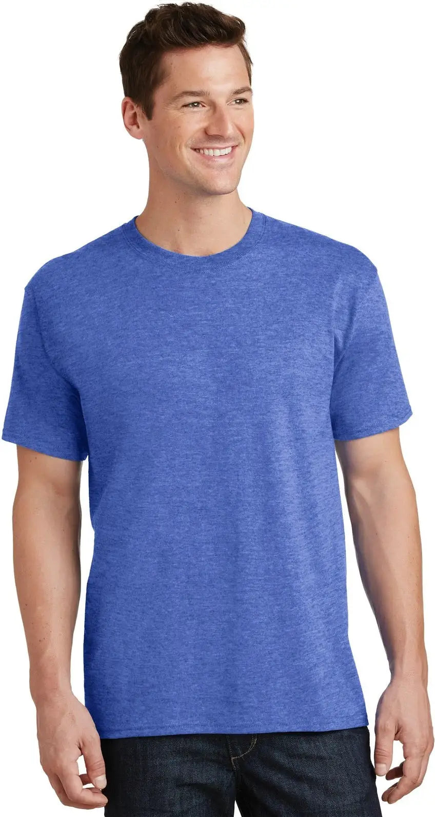 Port & Company Pc54t co Tall Core Cotton Tee - Heather Royal