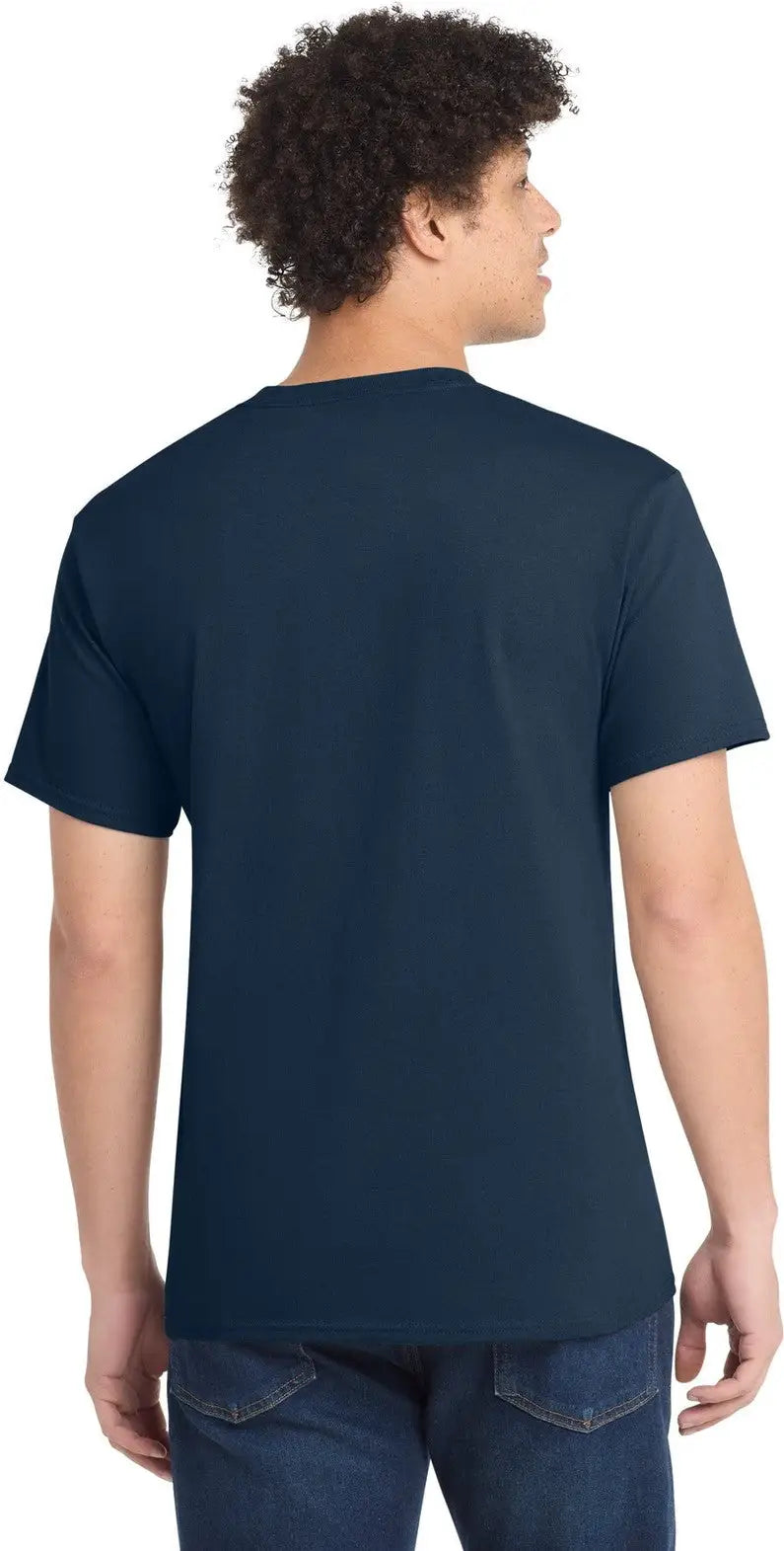 Port & Company Pc54t co Tall Core Cotton Tee - Navy
