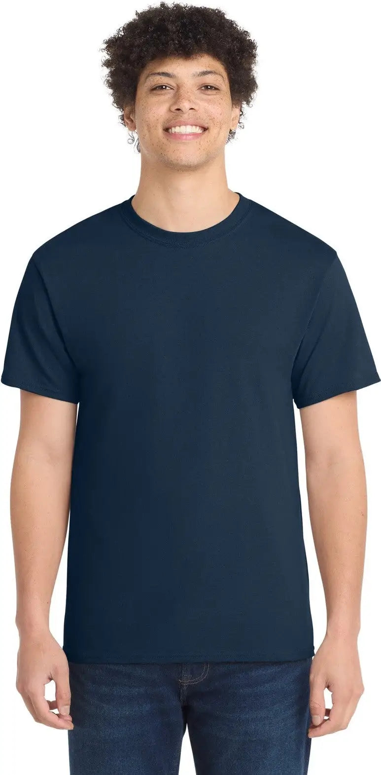 Port & Company Pc54t co Tall Core Cotton Tee - Navy