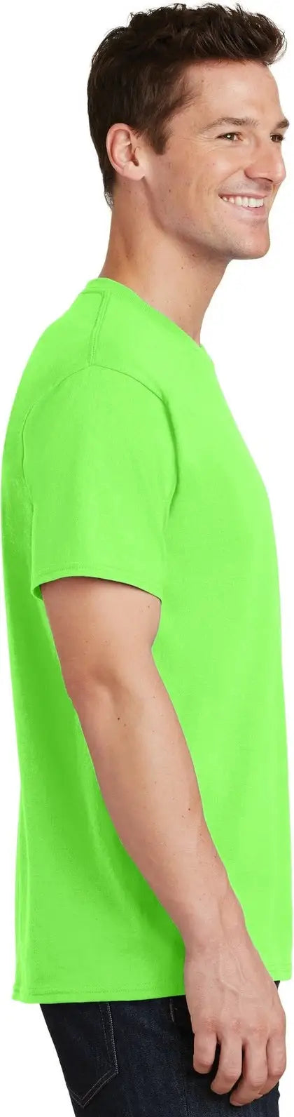 Port & Company Pc54t co Tall Core Cotton Tee - Neon Green