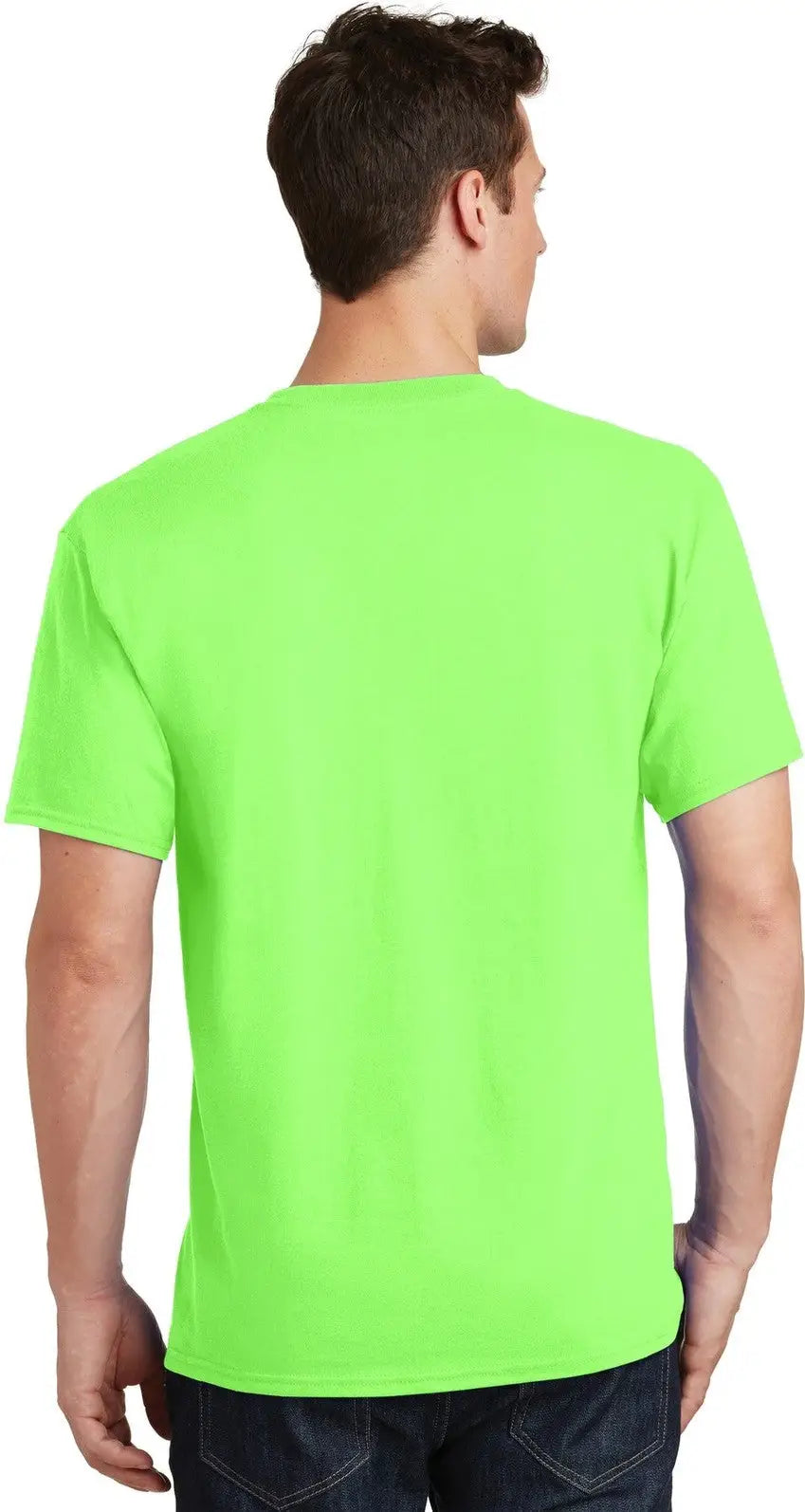 Port & Company Pc54t co Tall Core Cotton Tee - Neon Green