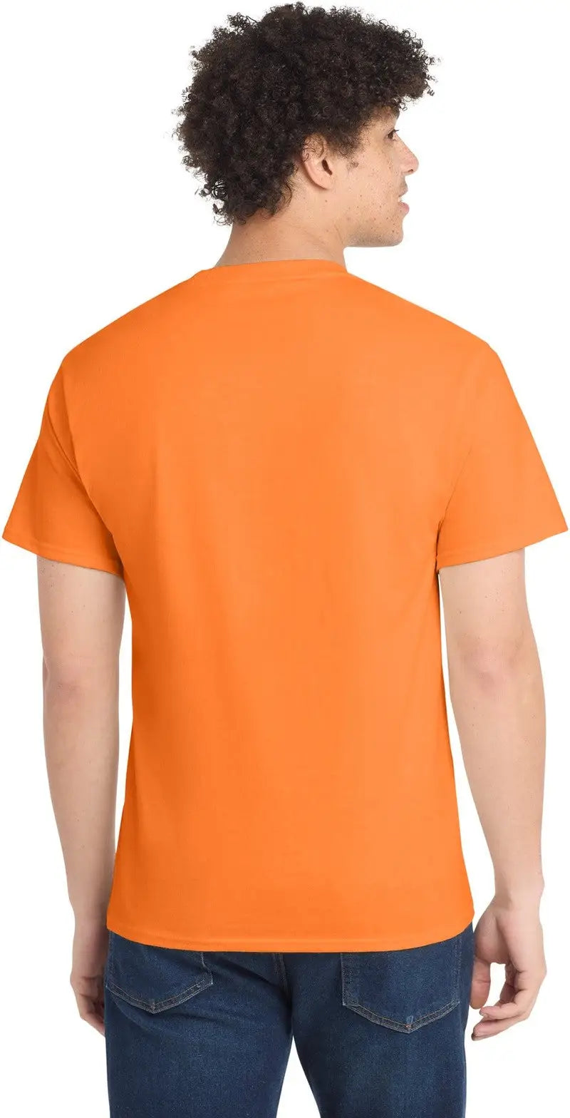 Port & Company Pc54t co Tall Core Cotton Tee - Neon Orange