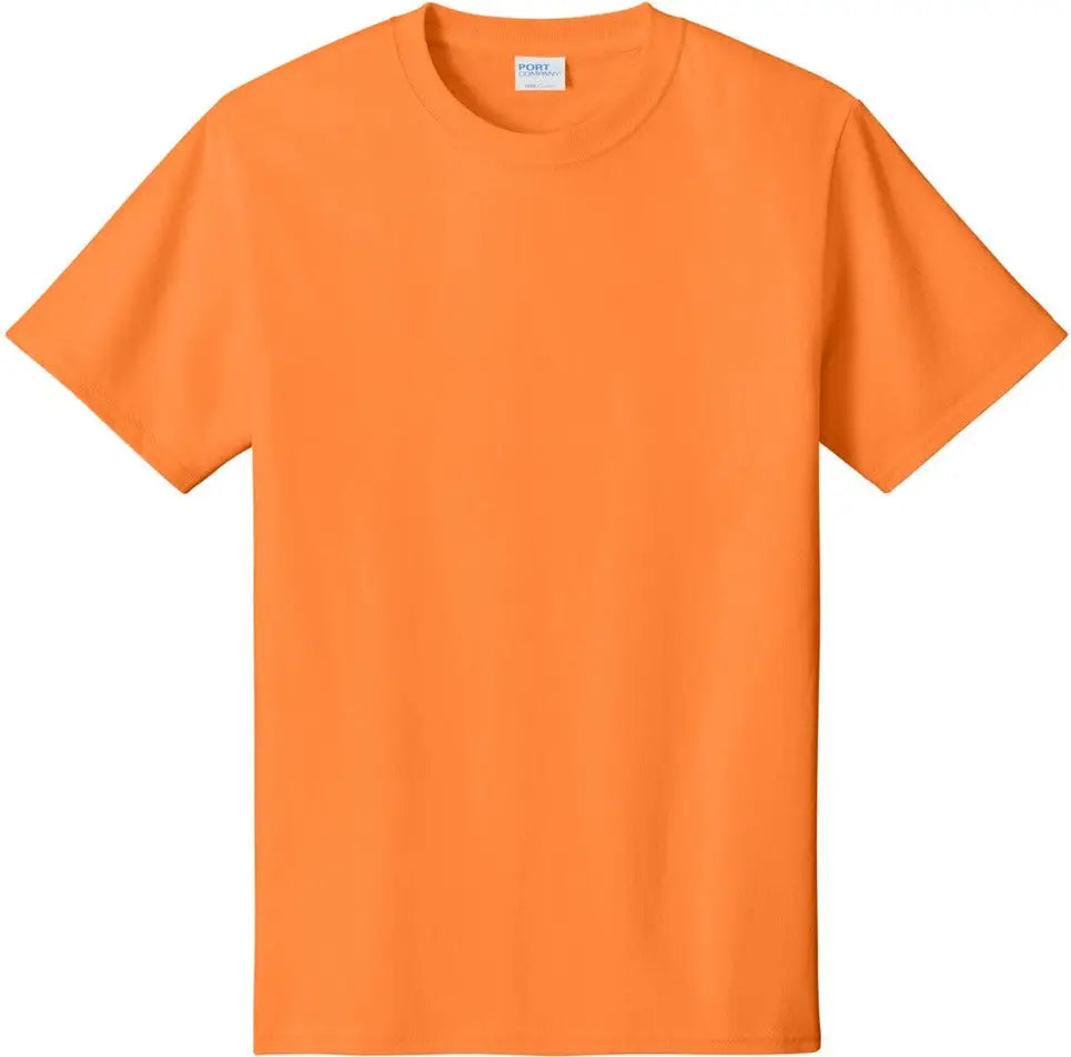 Port & Company Pc54t co Tall Core Cotton Tee - Neon Orange