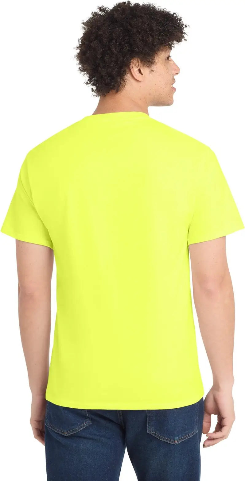 Port & Company Pc54t co Tall Core Cotton Tee - Neon Yellow