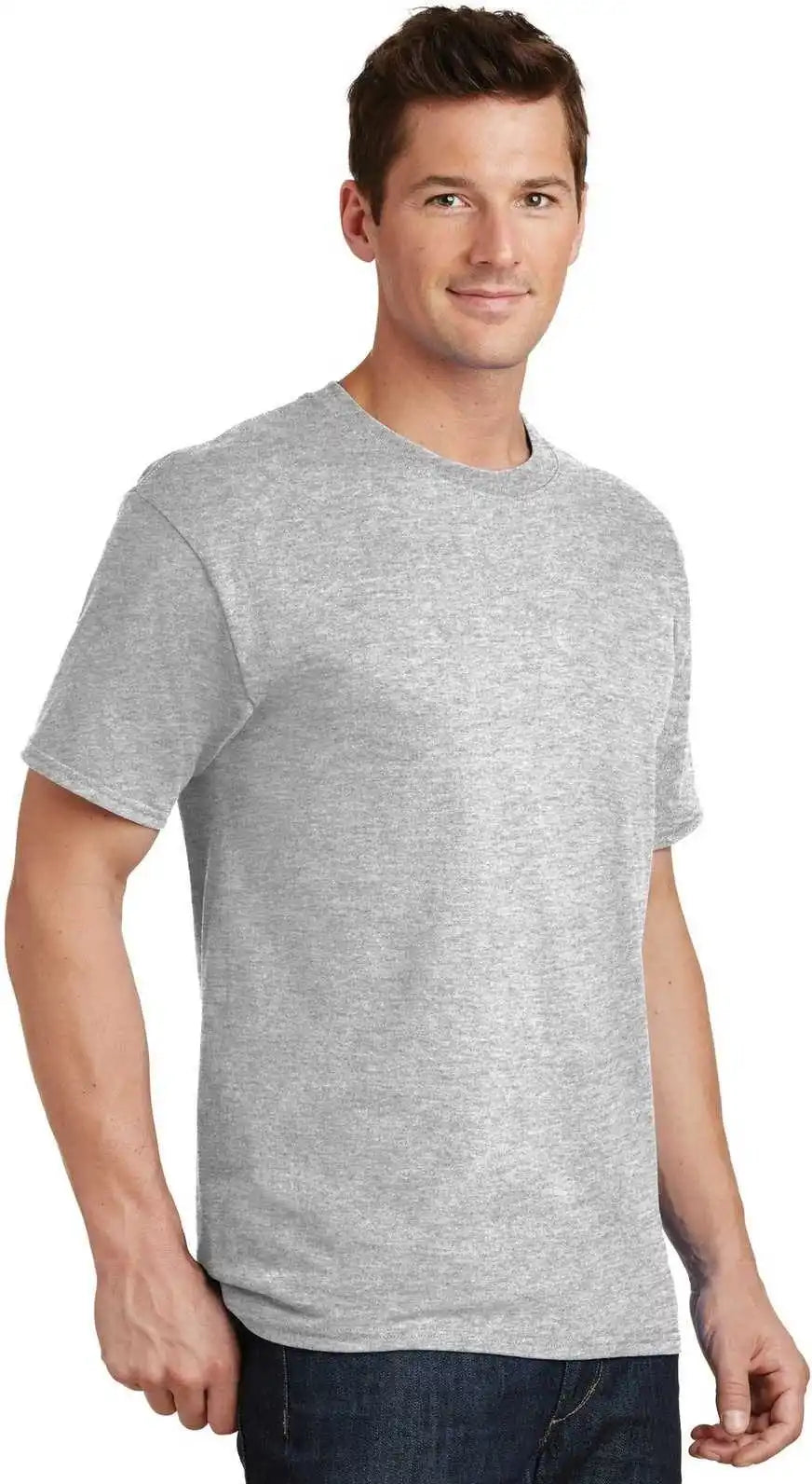 Port &amp; Company Pc54t Tall Core Cotton Tee Ash