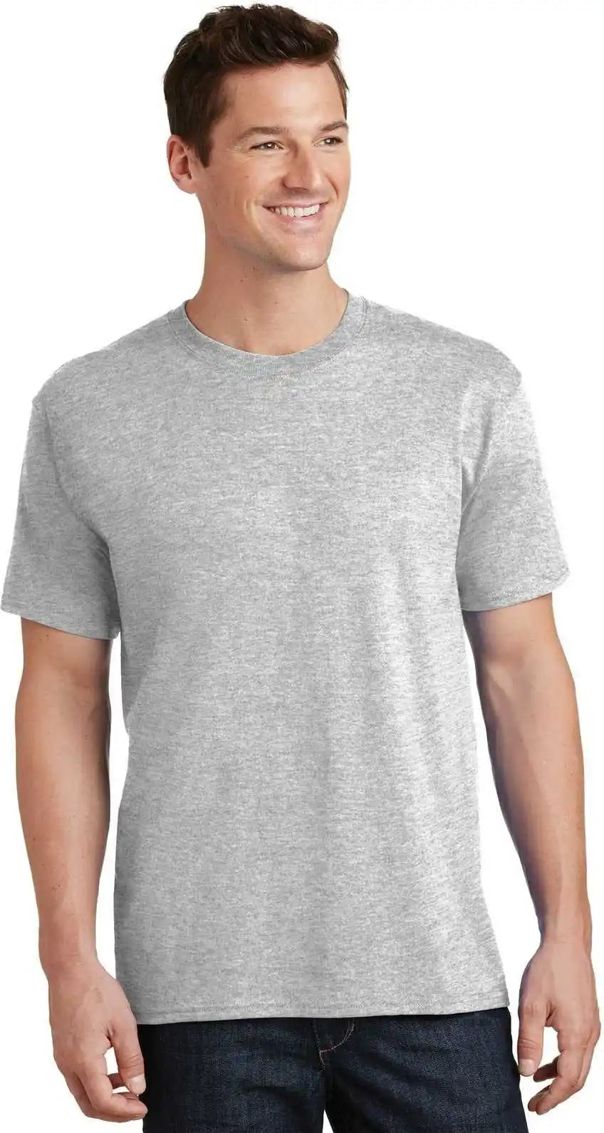 Port &amp; Company Pc54t Tall Core Cotton Tee Ash