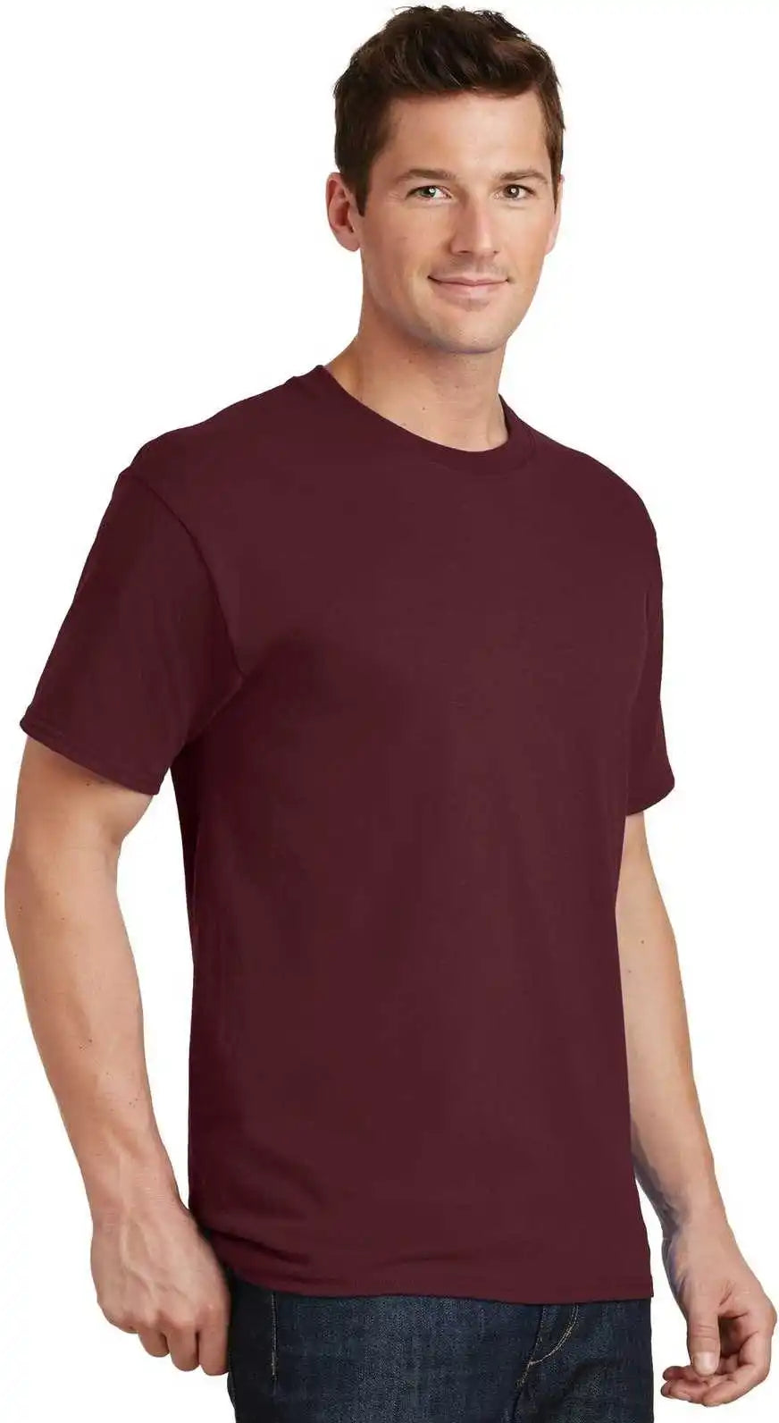 Port &amp; Company Pc54t Tall Core Cotton Tee - Athletic Maroon