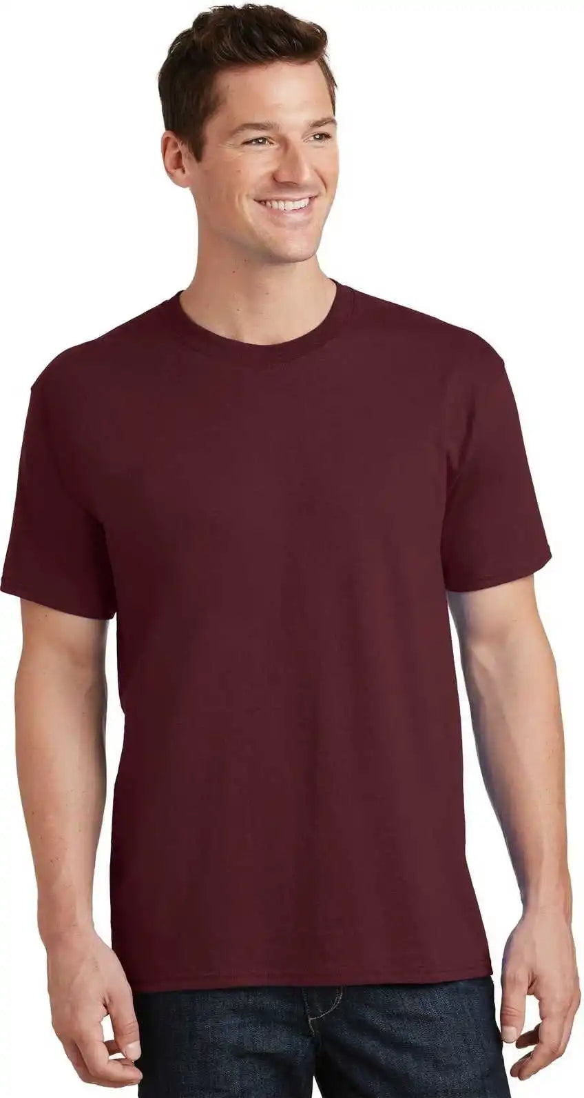 Port & Company Pc54t Tall Core Cotton Tee - Athletic Maroon