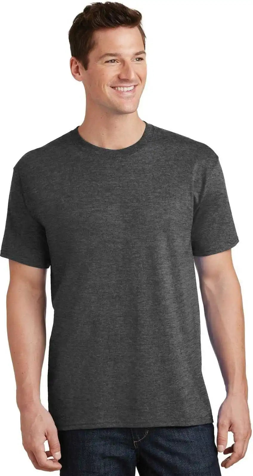 Port & Company Pc54t Tall Core Cotton Tee - Dark Heather Gray