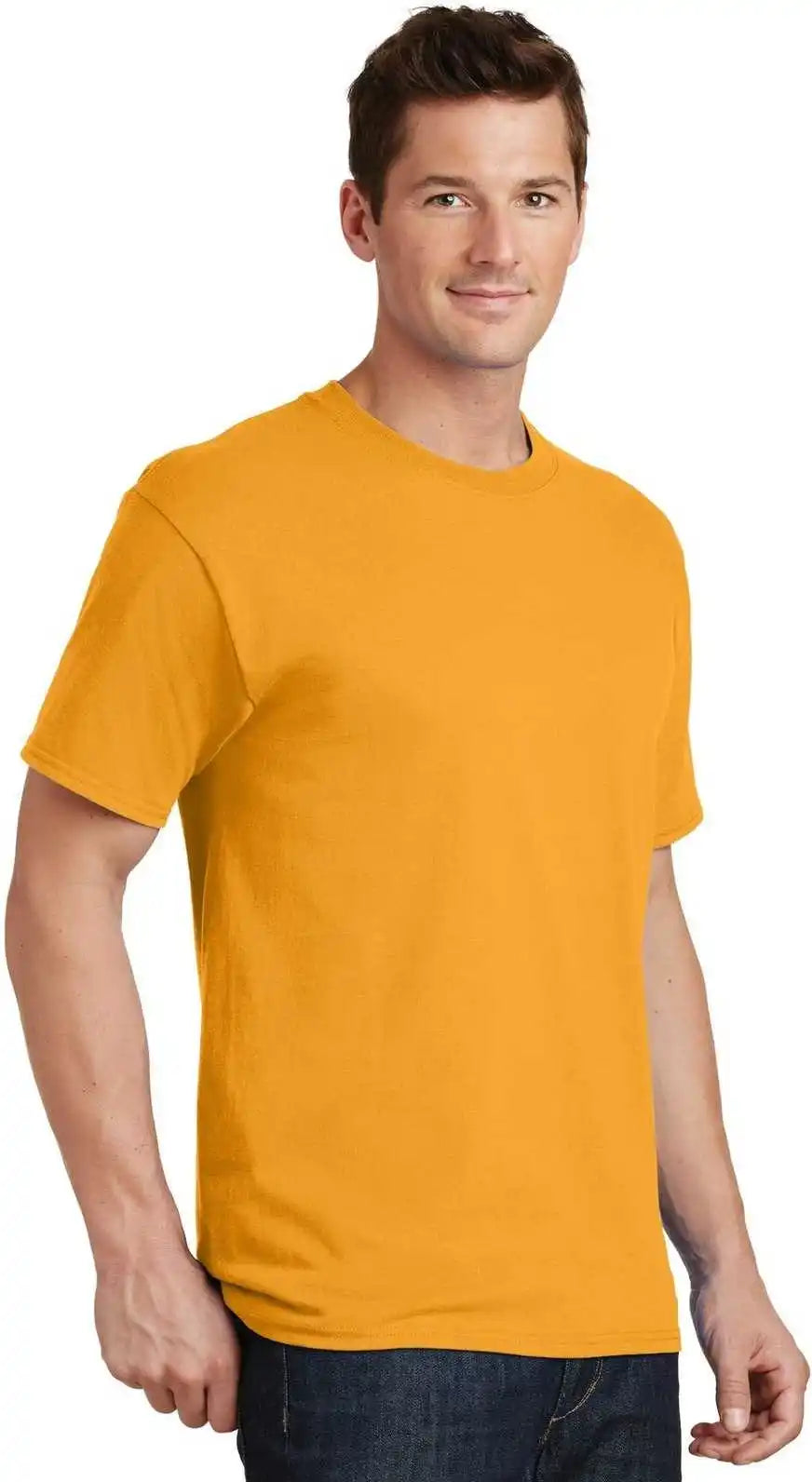 Port &amp; Company Pc54t Tall Core Cotton Tee Gold