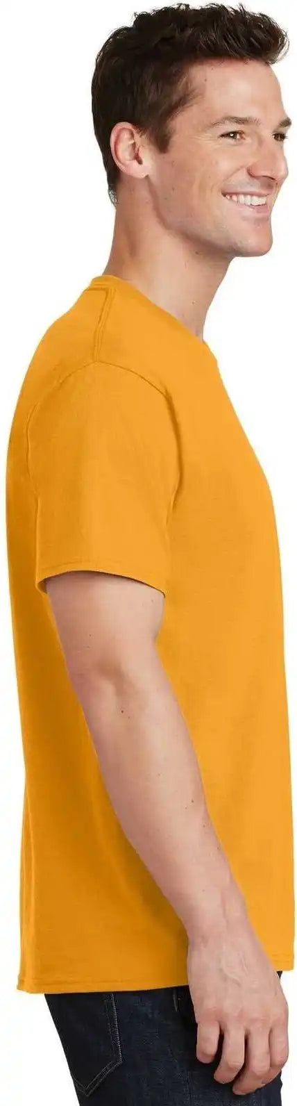 Port &amp; Company Pc54t Tall Core Cotton Tee Gold