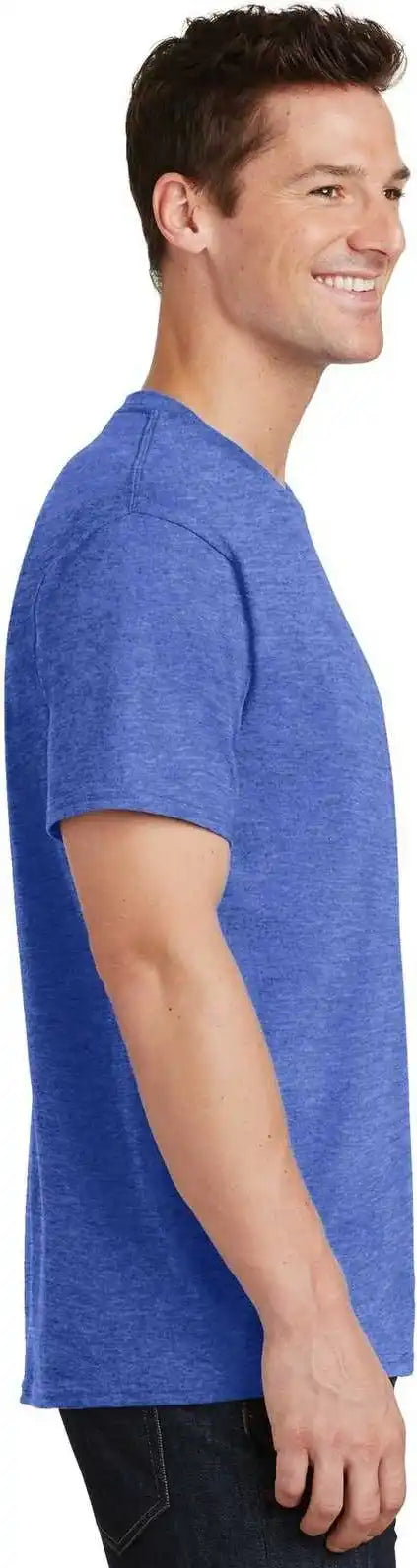 Port & Company Pc54t Tall Core Cotton Tee Heather Royal