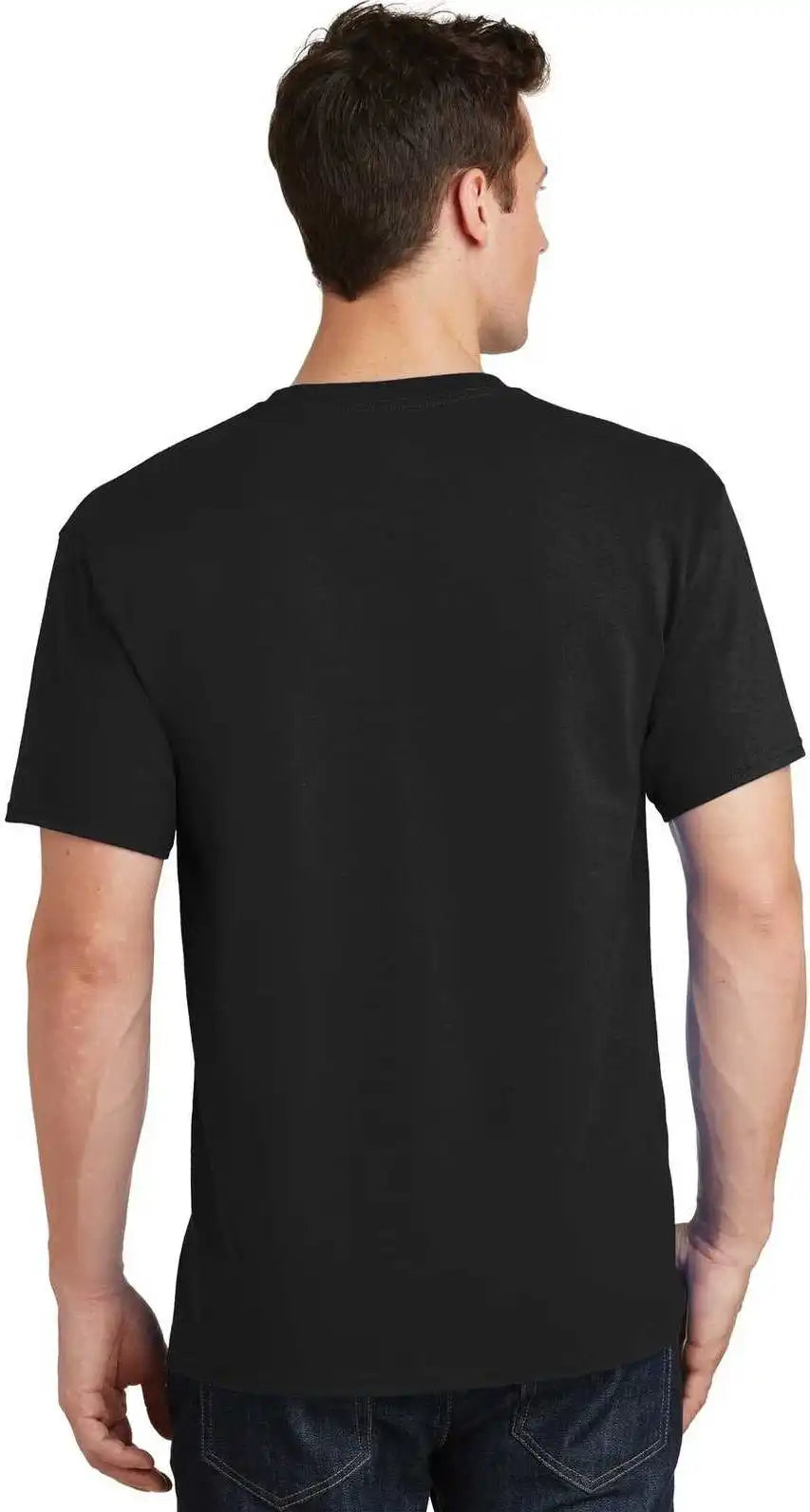 Port & Company Pc54t Tall Core Cotton Tee Jet Black
