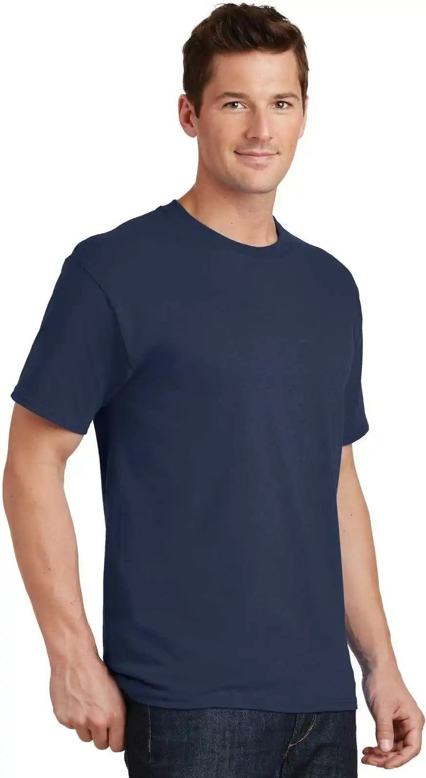Port &amp; Company Pc54t Tall Core Cotton Tee Navy