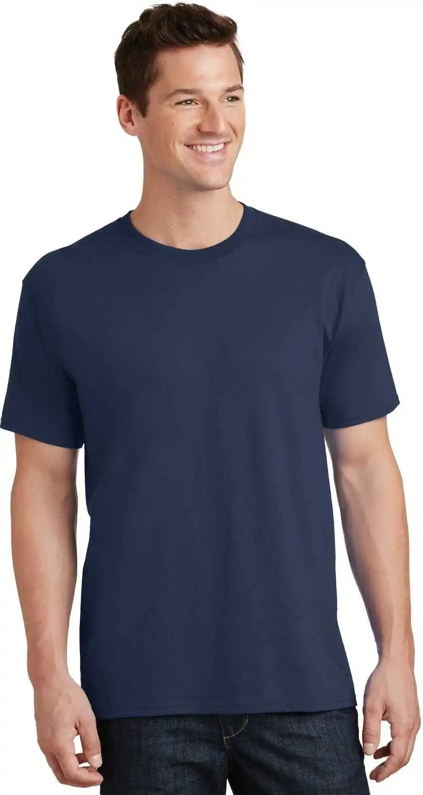 Port &amp; Company Pc54t Tall Core Cotton Tee Navy