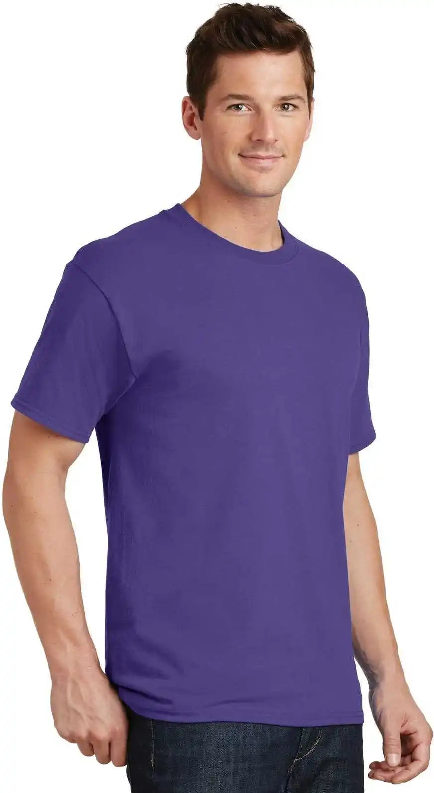 Port &amp; Company Pc54t Tall Core Cotton Tee Purple