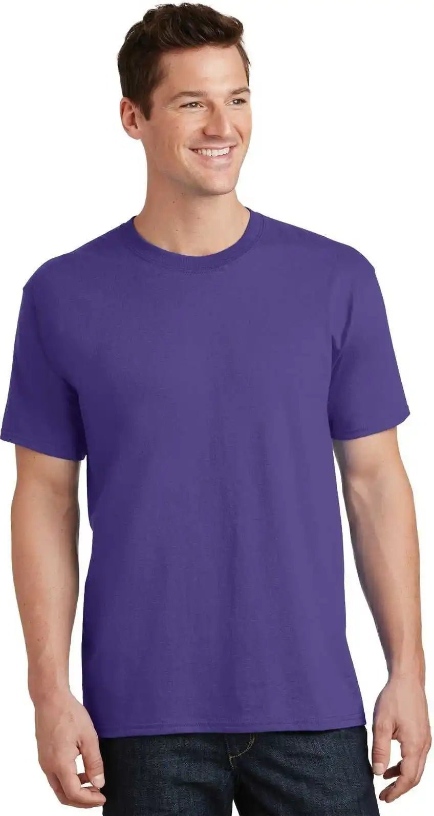 Port & Company Pc54t Tall Core Cotton Tee Purple
