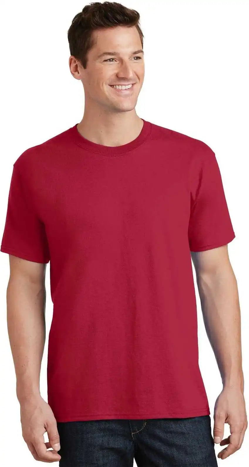 Port & Company Pc54t Tall Core Cotton Tee Red