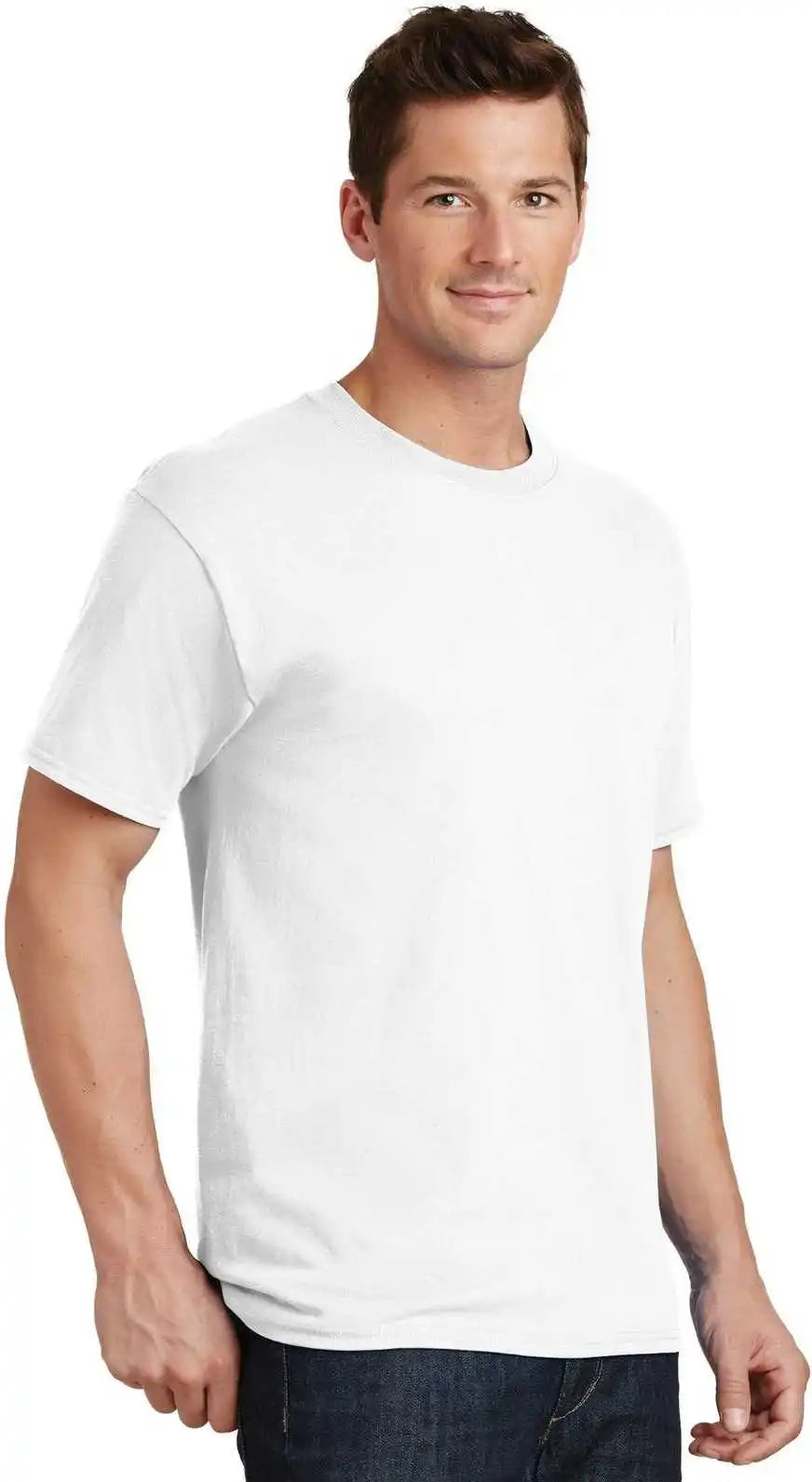 Port &amp; Company Pc54t Tall Core Cotton Tee White