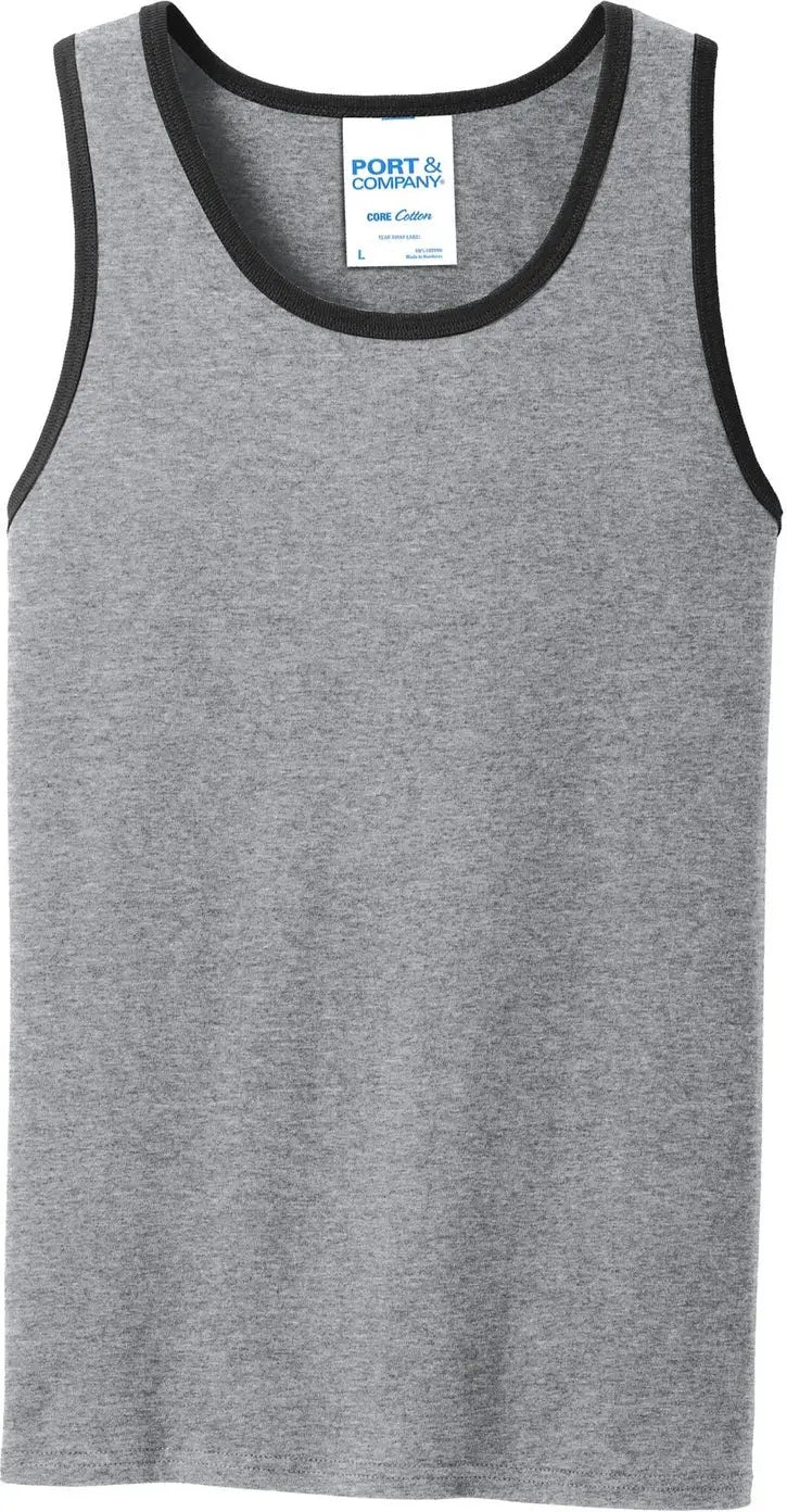 Port & Company Pc54tt co Core Cotton Tank Top - Athletic Heather Jet Black
