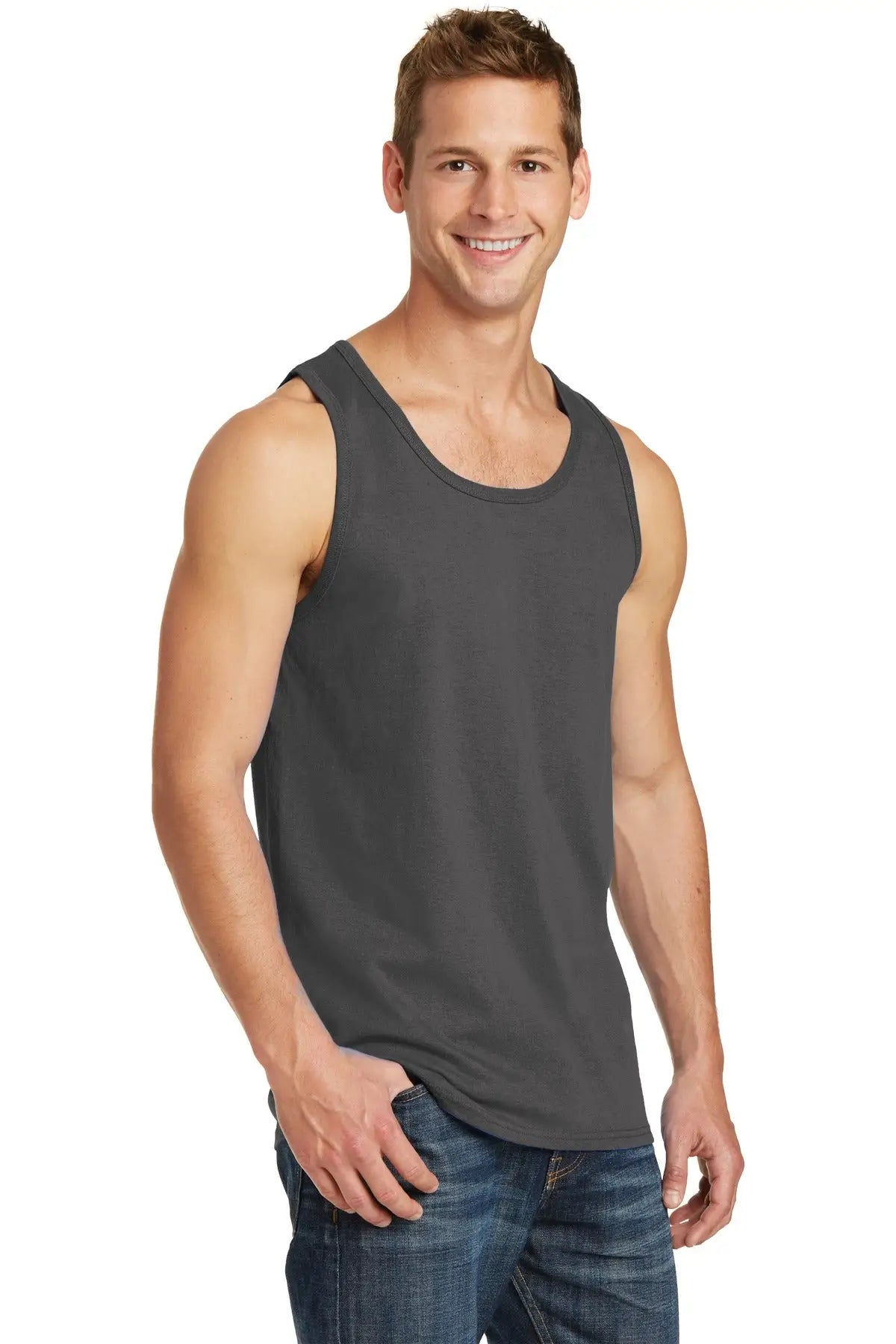 Port & Company Pc54tt co Core Cotton Tank Top - Charcoal