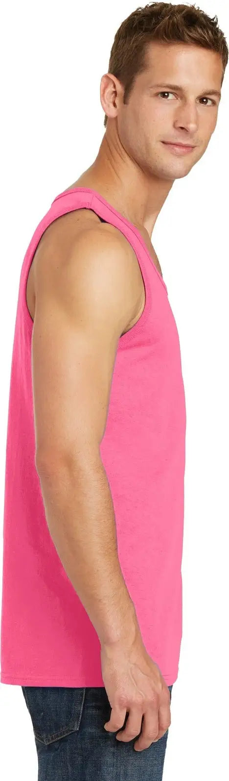Port & Company Pc54tt co Core Cotton Tank Top - Neon Pink