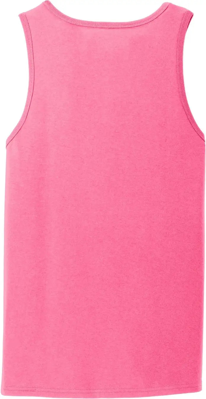 Port & Company Pc54tt co Core Cotton Tank Top - Neon Pink - Adult s