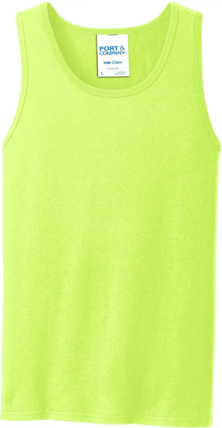 Port & Company Pc54tt co Core Cotton Tank Top - Neon Yellow