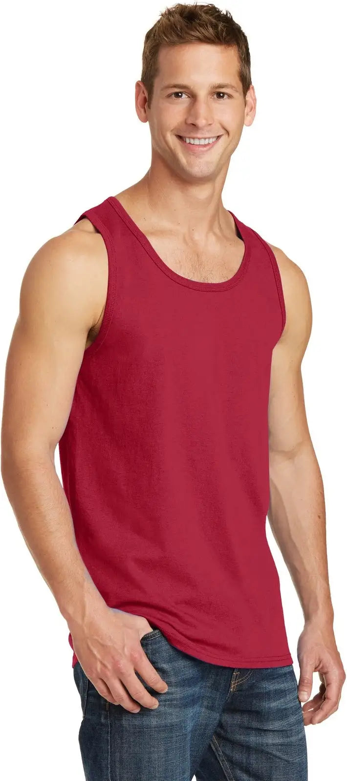 Port & Company Pc54tt co Core Cotton Tank Top - Red
