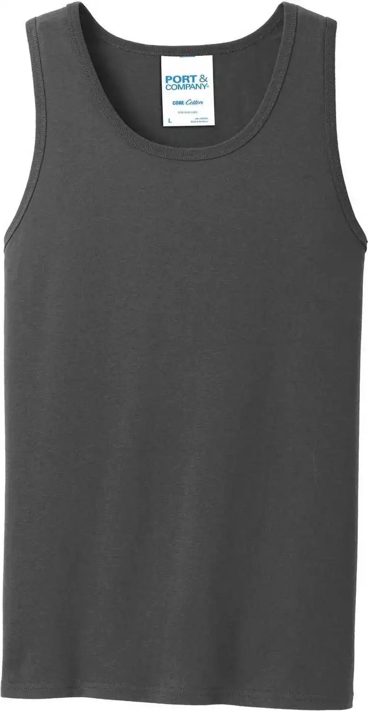 Port &amp; Company Pc54tt Core Cotton Tank Top Charcoal