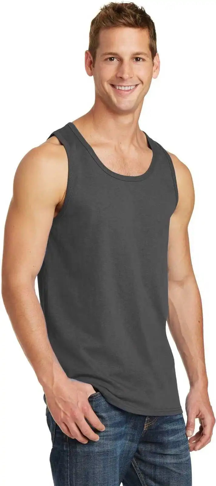 Port &amp; Company Pc54tt Core Cotton Tank Top Charcoal
