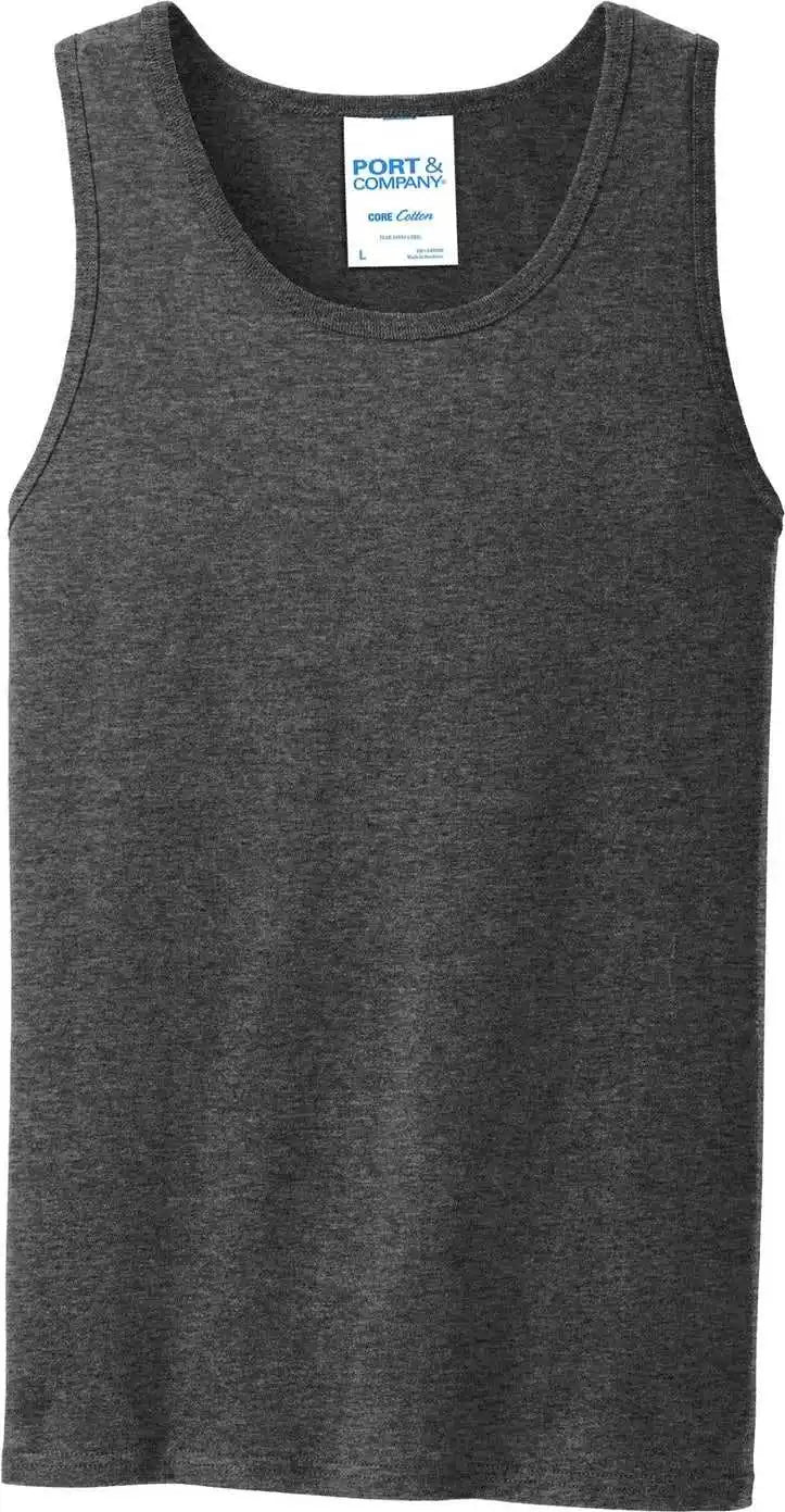 Port & Company Pc54tt Core Cotton Tank Top - Dark Heather Grey