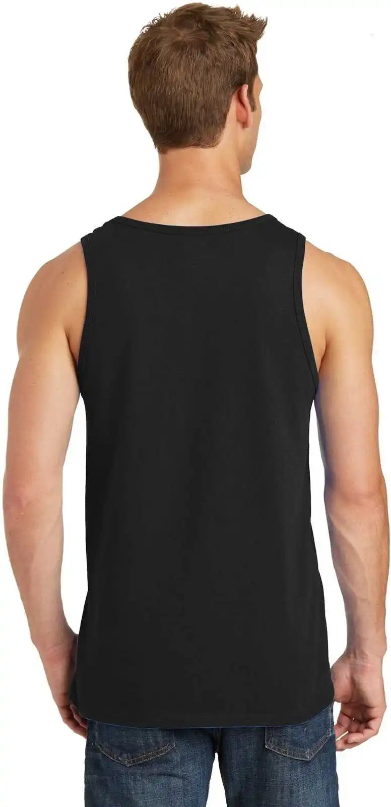 Port &amp; Company Pc54tt Core Cotton Tank Top Jet Black