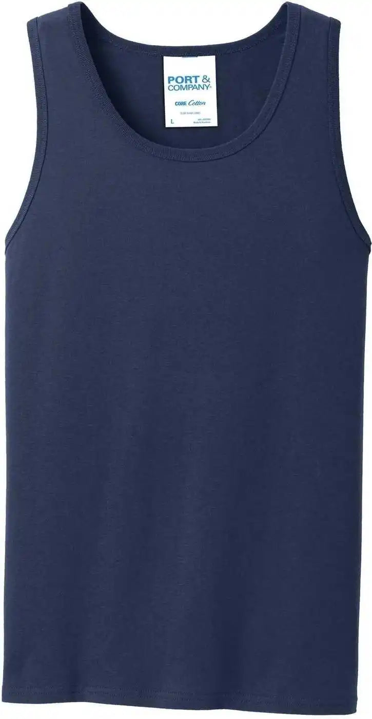 Port &amp; Company Pc54tt Core Cotton Tank Top Navy