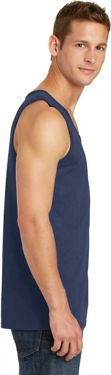 Port &amp; Company Pc54tt Core Cotton Tank Top Navy