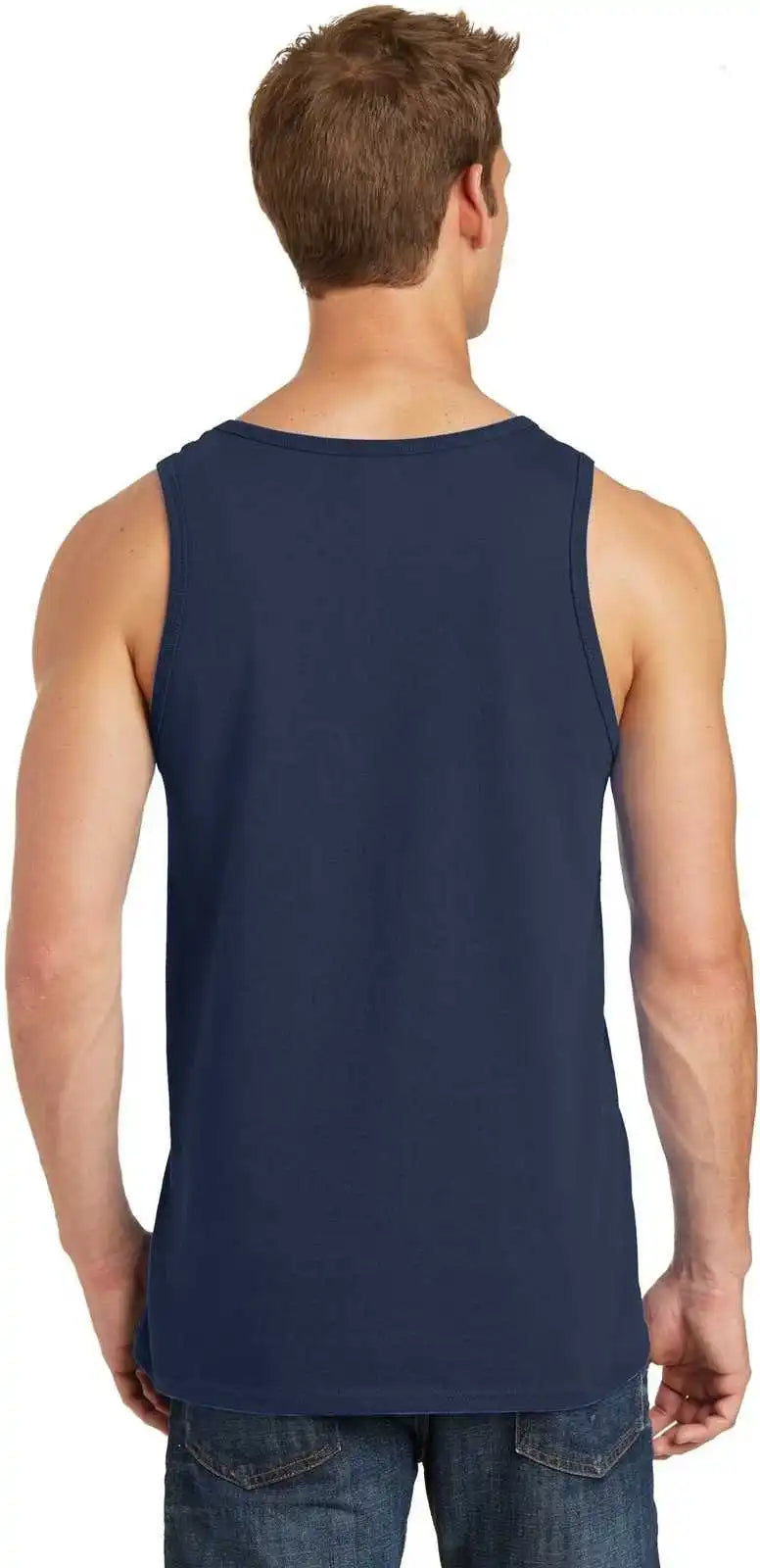 Port &amp; Company Pc54tt Core Cotton Tank Top Navy