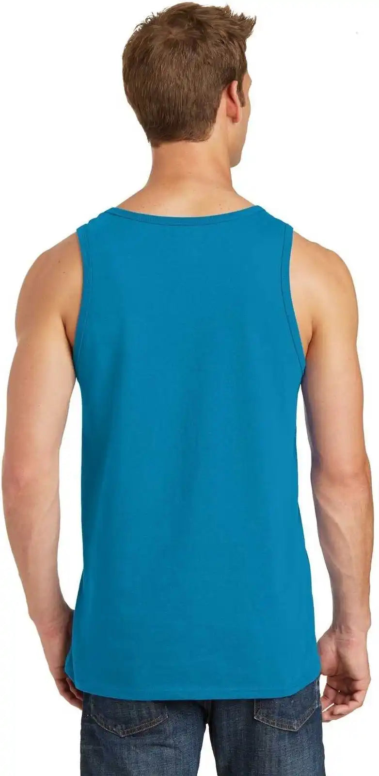 Port & Company Pc54tt Core Cotton Tank Top - Neon Blue