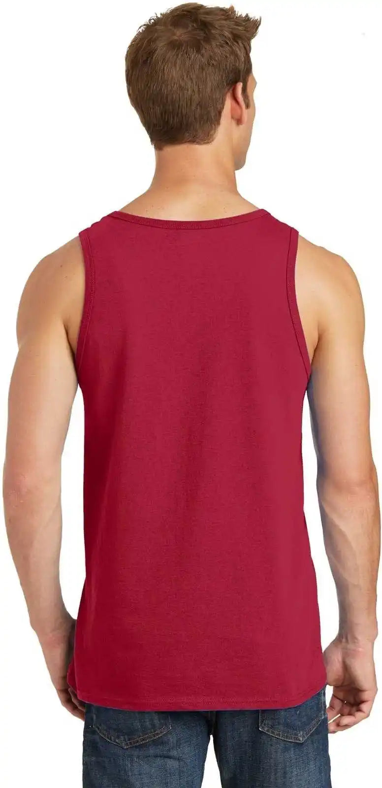 Port &amp; Company Pc54tt Core Cotton Tank Top Red