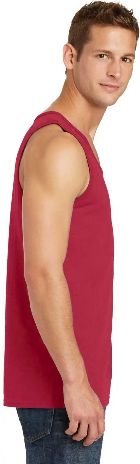 Port &amp; Company Pc54tt Core Cotton Tank Top Red
