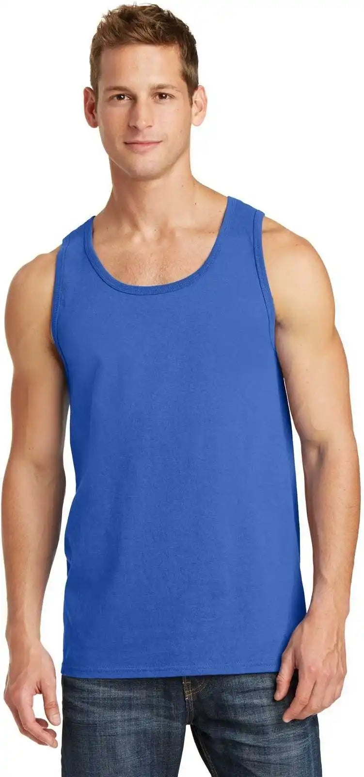 Port &amp; Company Pc54tt Core Cotton Tank Top Royal