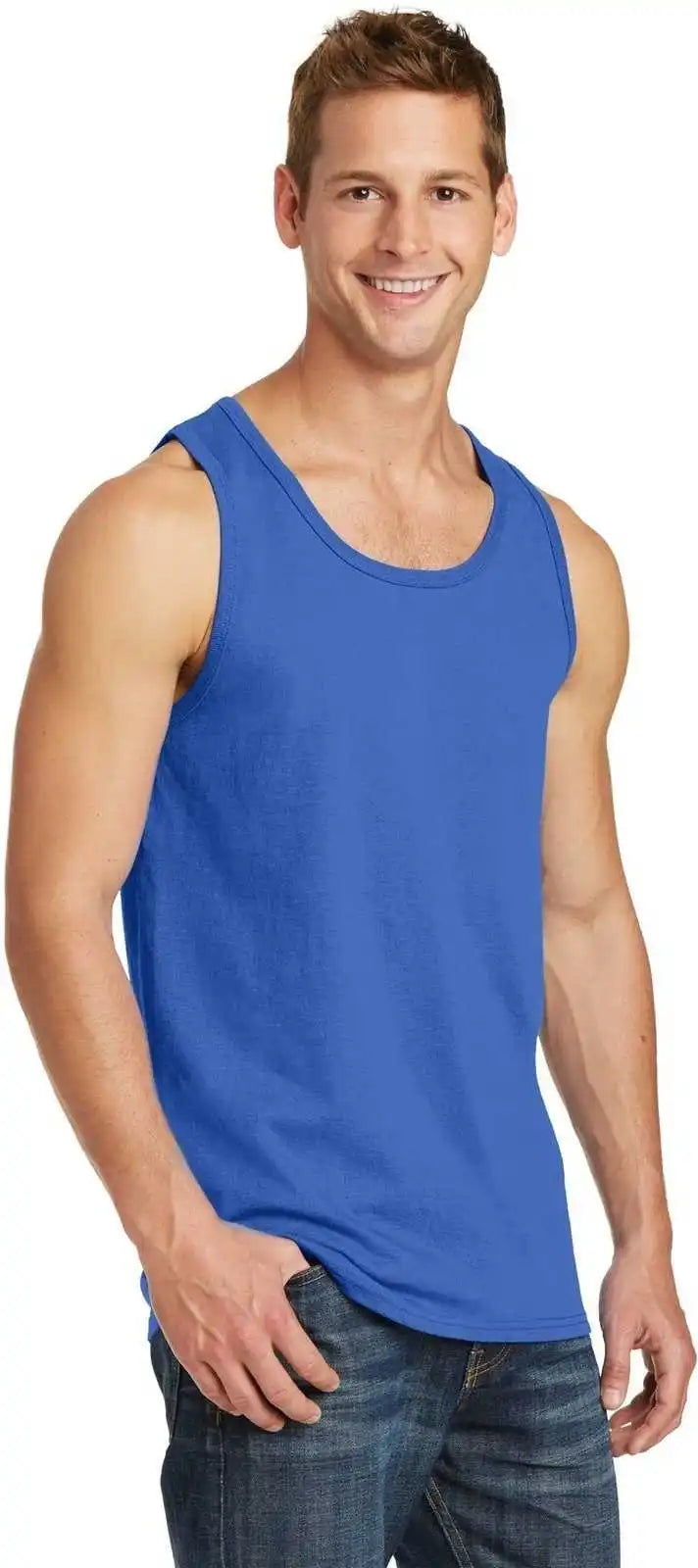 Port &amp; Company Pc54tt Core Cotton Tank Top Royal