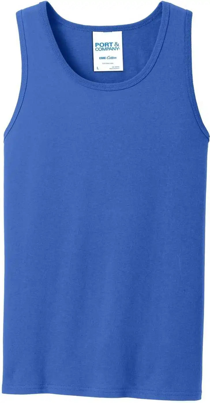 Port &amp; Company Pc54tt Core Cotton Tank Top Royal